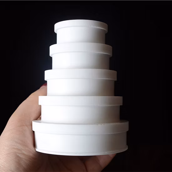 Structure de pièces en céramique de tube ondulé d'alumine faite sur commande