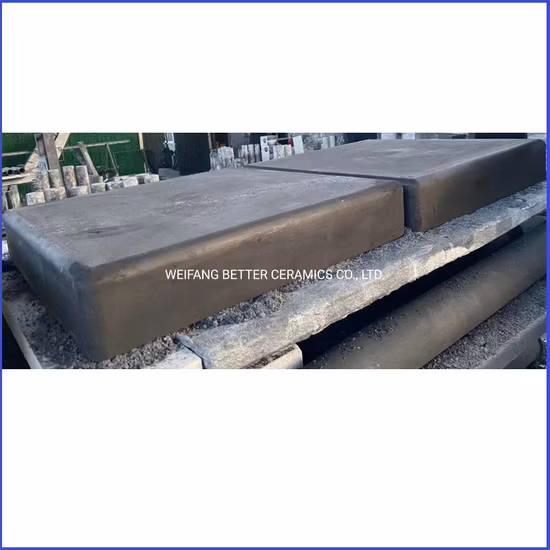 Creusets en carbure de silicium à recristallisation de dureté élevée Saggers Sisic pour l'industrie des semi-conducteurs